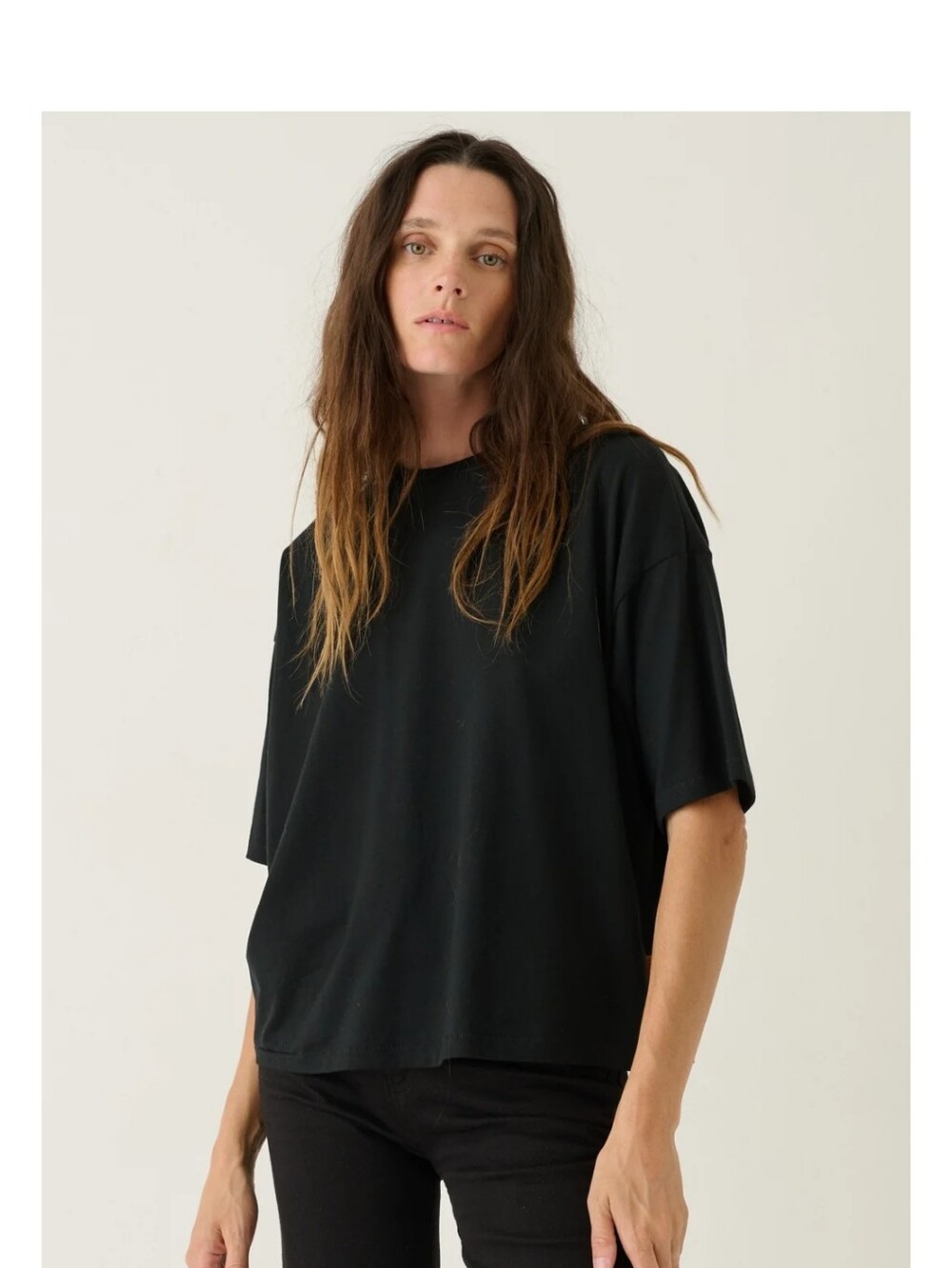 Jamie Haller Drape Tee In Black Size P